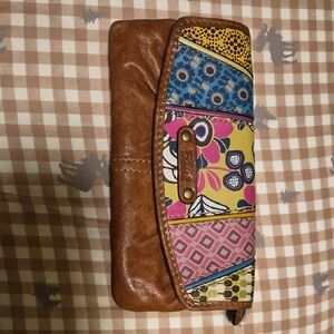 Fossil Multicolor Patchwork Clutch